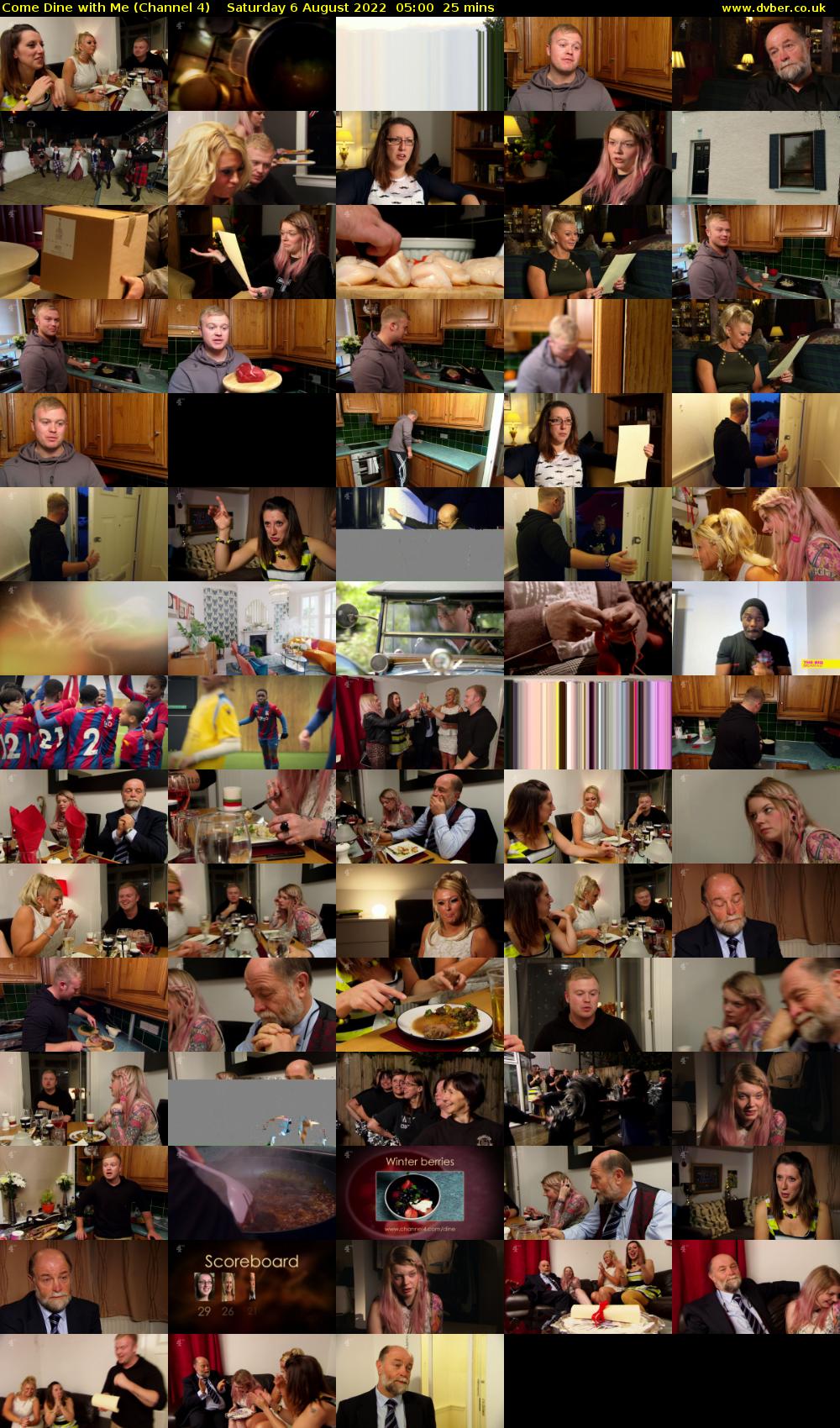 Come Dine with Me (Channel 4) Saturday 6 August 2022 05:00 - 05:25