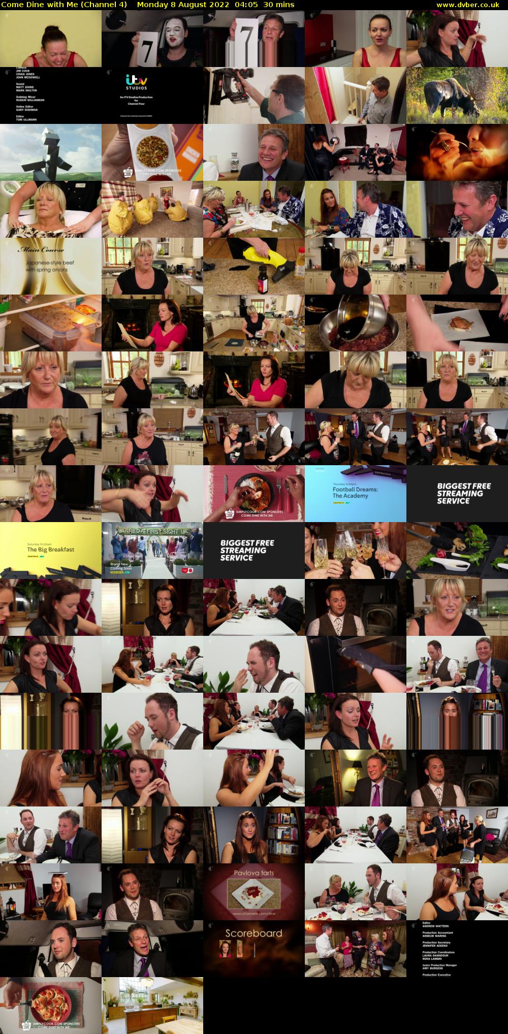 Come Dine with Me (Channel 4) Monday 8 August 2022 04:05 - 04:35