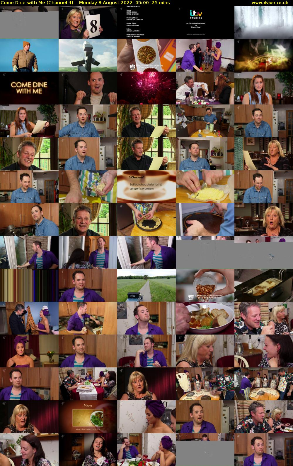 Come Dine with Me (Channel 4) Monday 8 August 2022 05:00 - 05:25