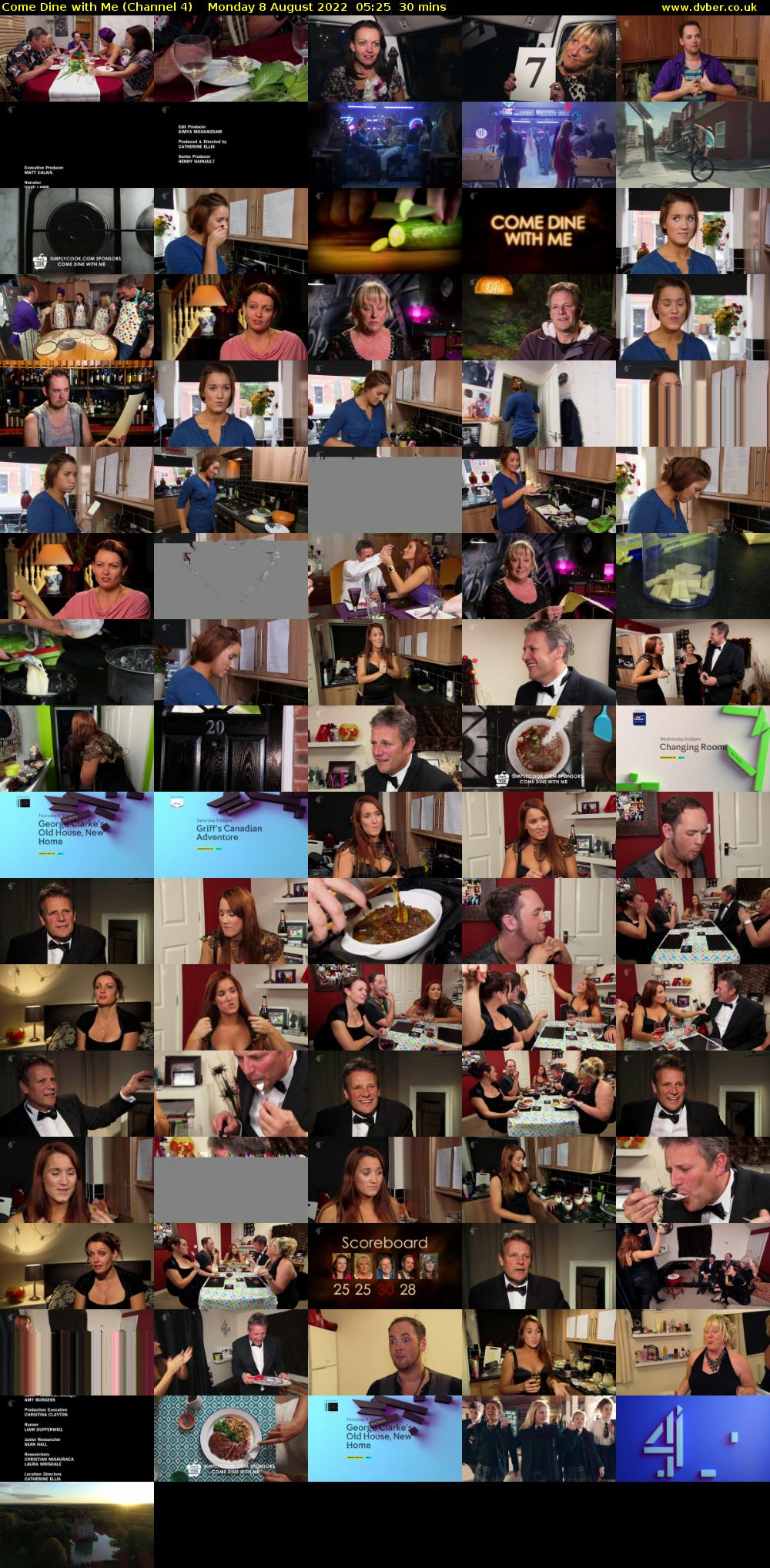 Come Dine with Me (Channel 4) Monday 8 August 2022 05:25 - 05:55