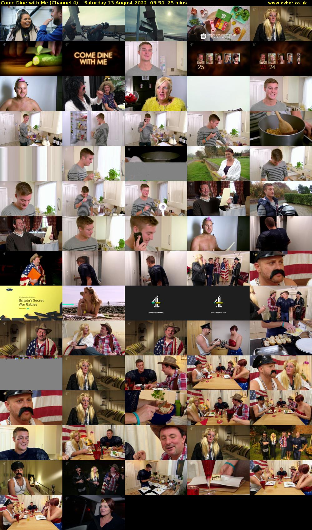 Come Dine with Me (Channel 4) Saturday 13 August 2022 03:50 - 04:15