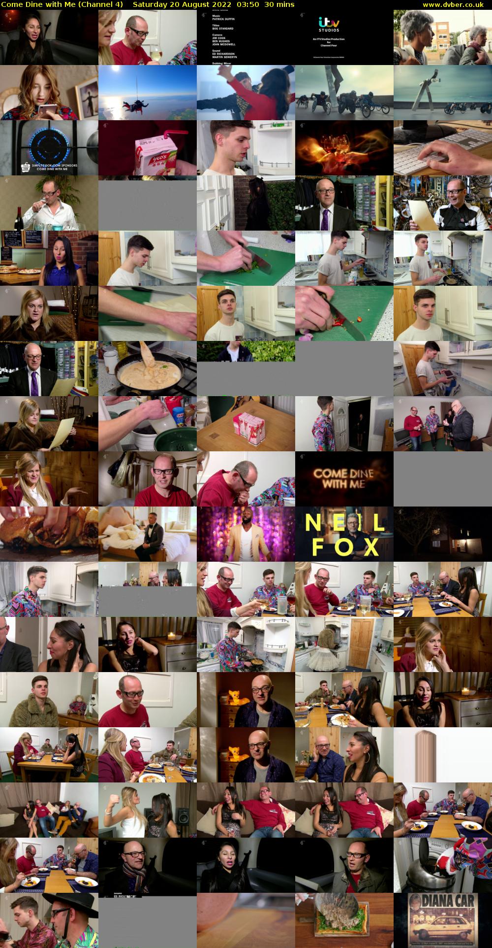 Come Dine with Me (Channel 4) Saturday 20 August 2022 03:50 - 04:20