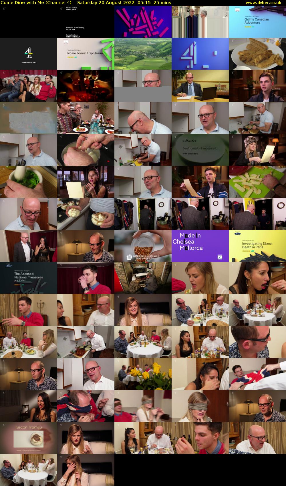 Come Dine with Me (Channel 4) Saturday 20 August 2022 05:15 - 05:40