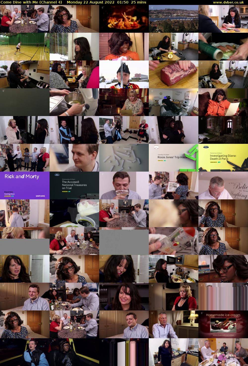 Come Dine with Me (Channel 4) Monday 22 August 2022 01:50 - 02:15