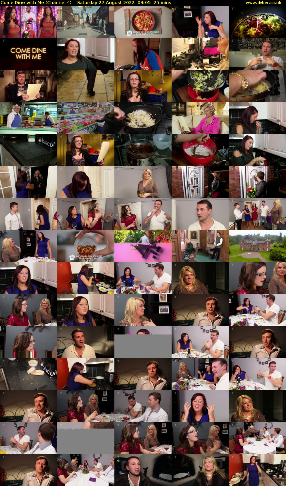 Come Dine with Me (Channel 4) Saturday 27 August 2022 03:05 - 03:30
