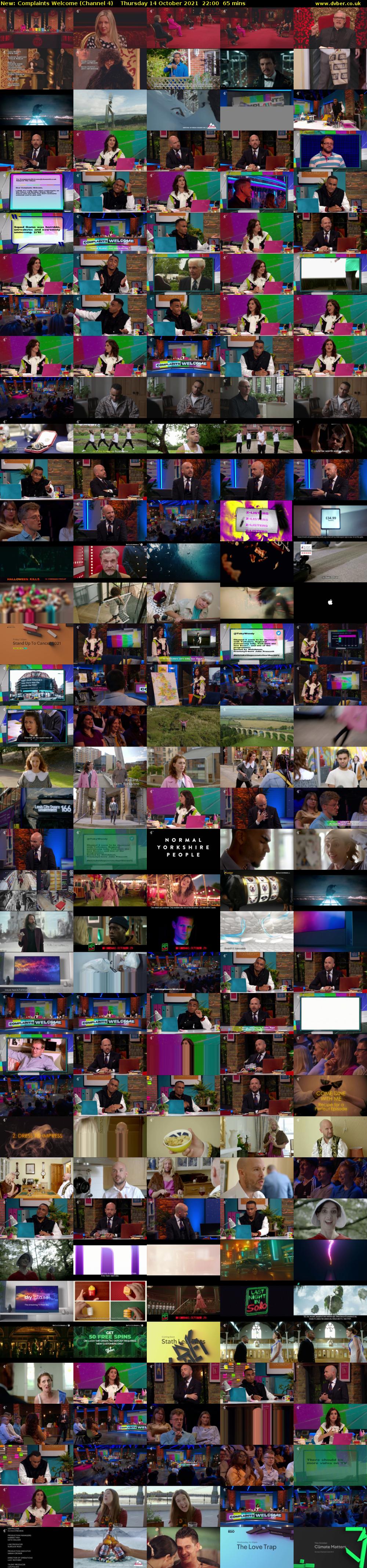 Complaints Welcome (Channel 4) Thursday 14 October 2021 22:00 - 23:05