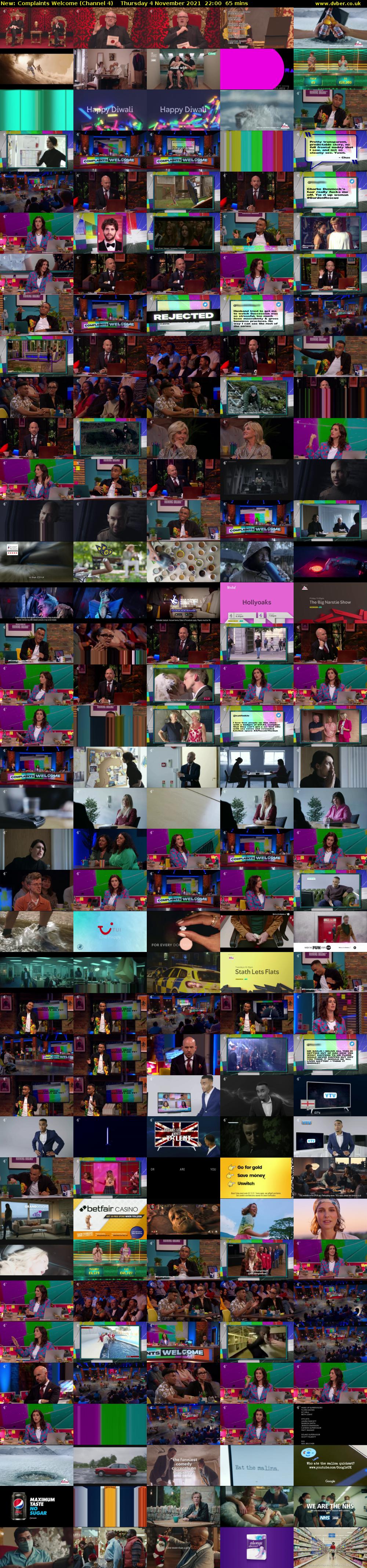 Complaints Welcome (Channel 4) Thursday 4 November 2021 22:00 - 23:05