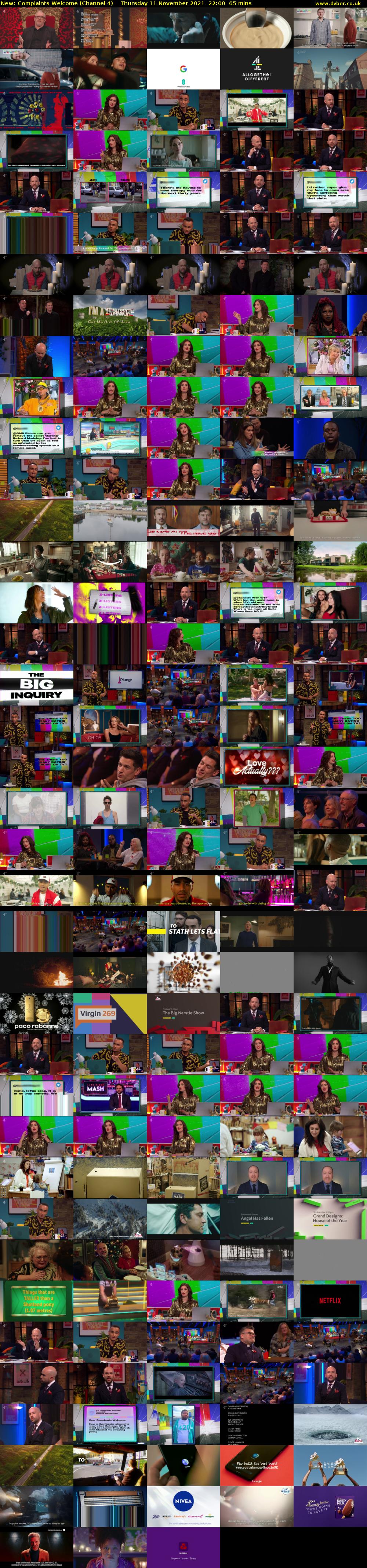 Complaints Welcome (Channel 4) Thursday 11 November 2021 22:00 - 23:05