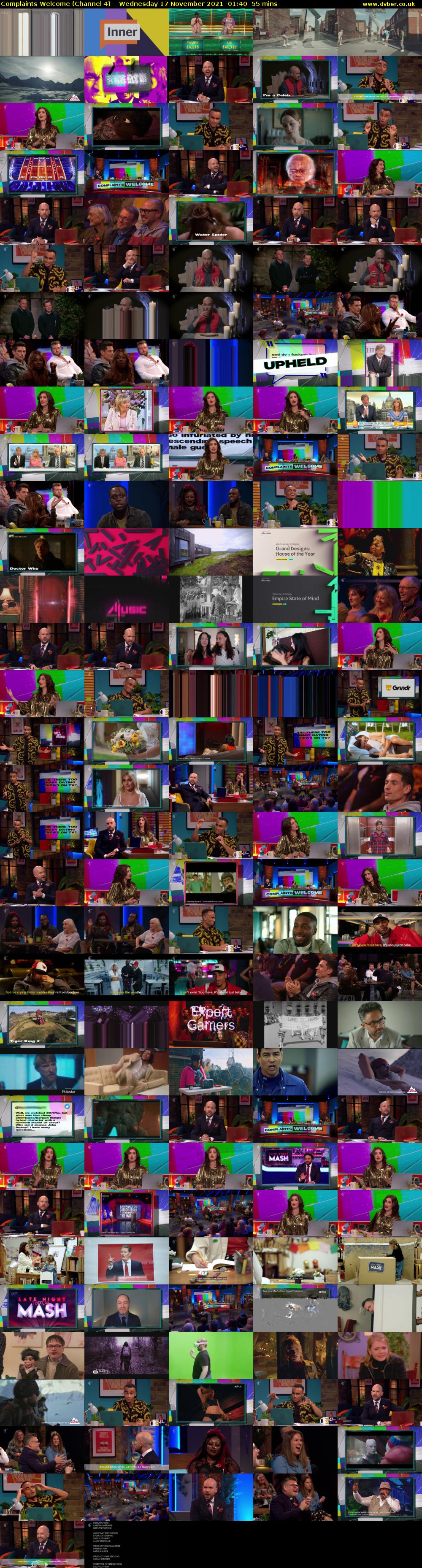 Complaints Welcome (Channel 4) Wednesday 17 November 2021 01:40 - 02:35
