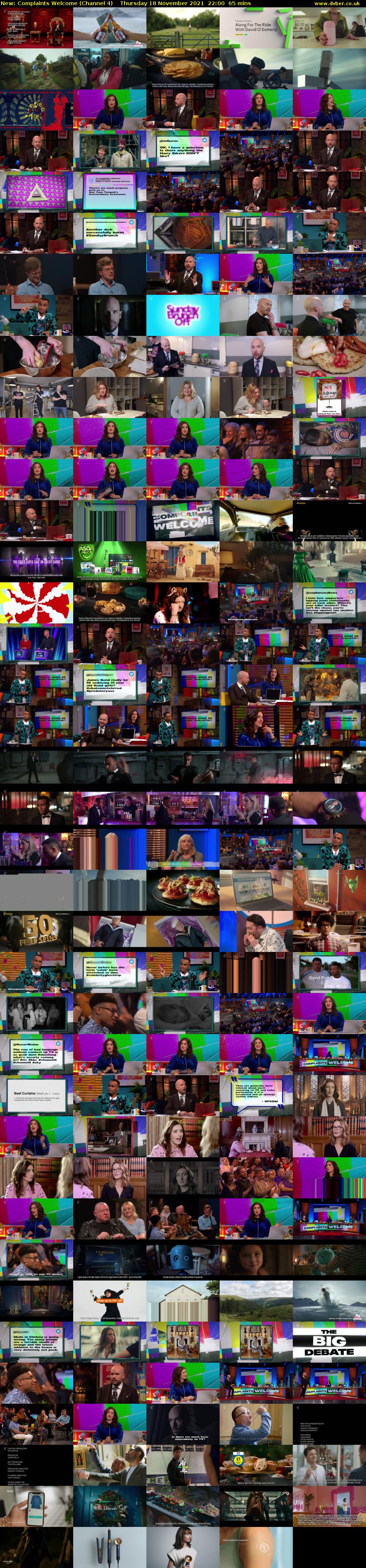 Complaints Welcome (Channel 4) Thursday 18 November 2021 22:00 - 23:05