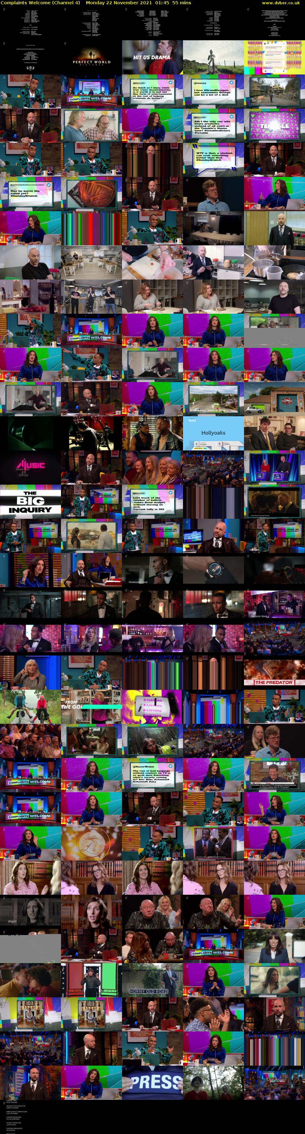 Complaints Welcome (Channel 4) Monday 22 November 2021 01:45 - 02:40