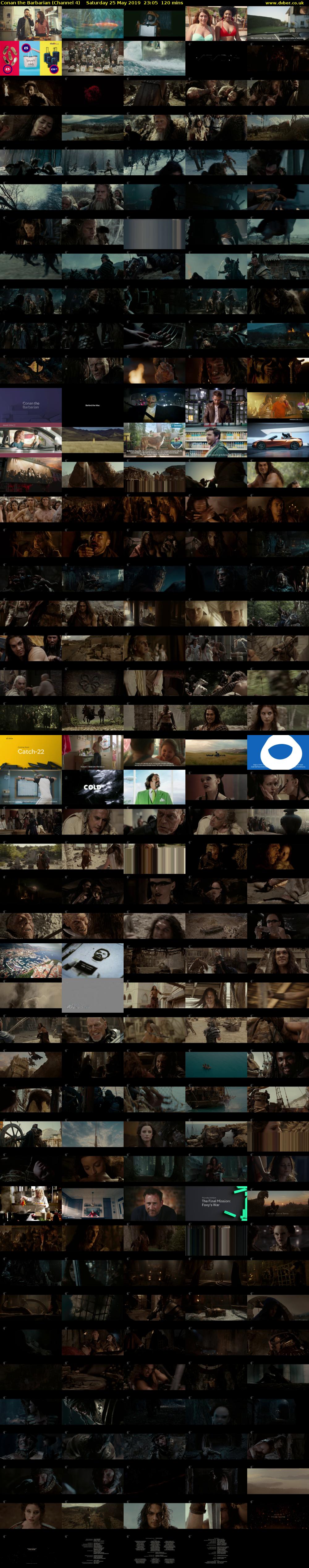 Conan the Barbarian (Channel 4) Saturday 25 May 2019 23:05 - 01:05