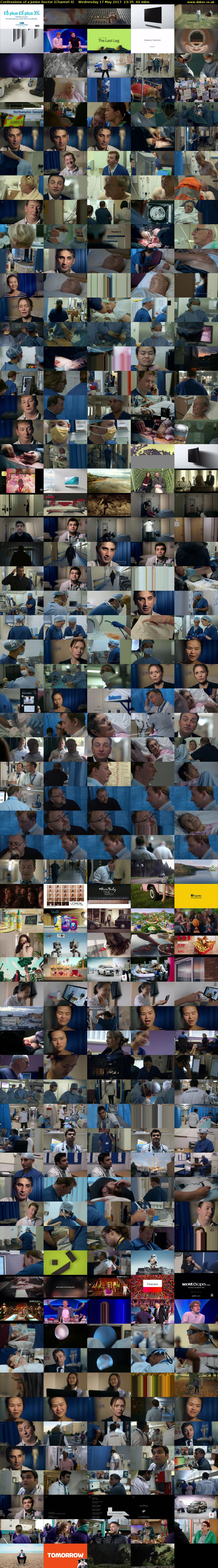 Confessions of a Junior Doctor (Channel 4) Wednesday 17 May 2017 23:35 - 00:35