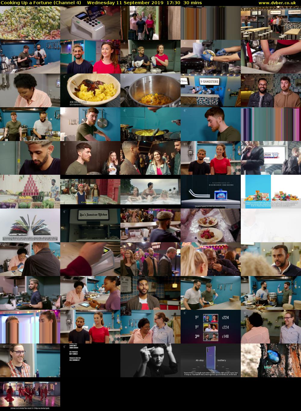 Cooking Up a Fortune (Channel 4) Wednesday 11 September 2019 17:30 - 18:00
