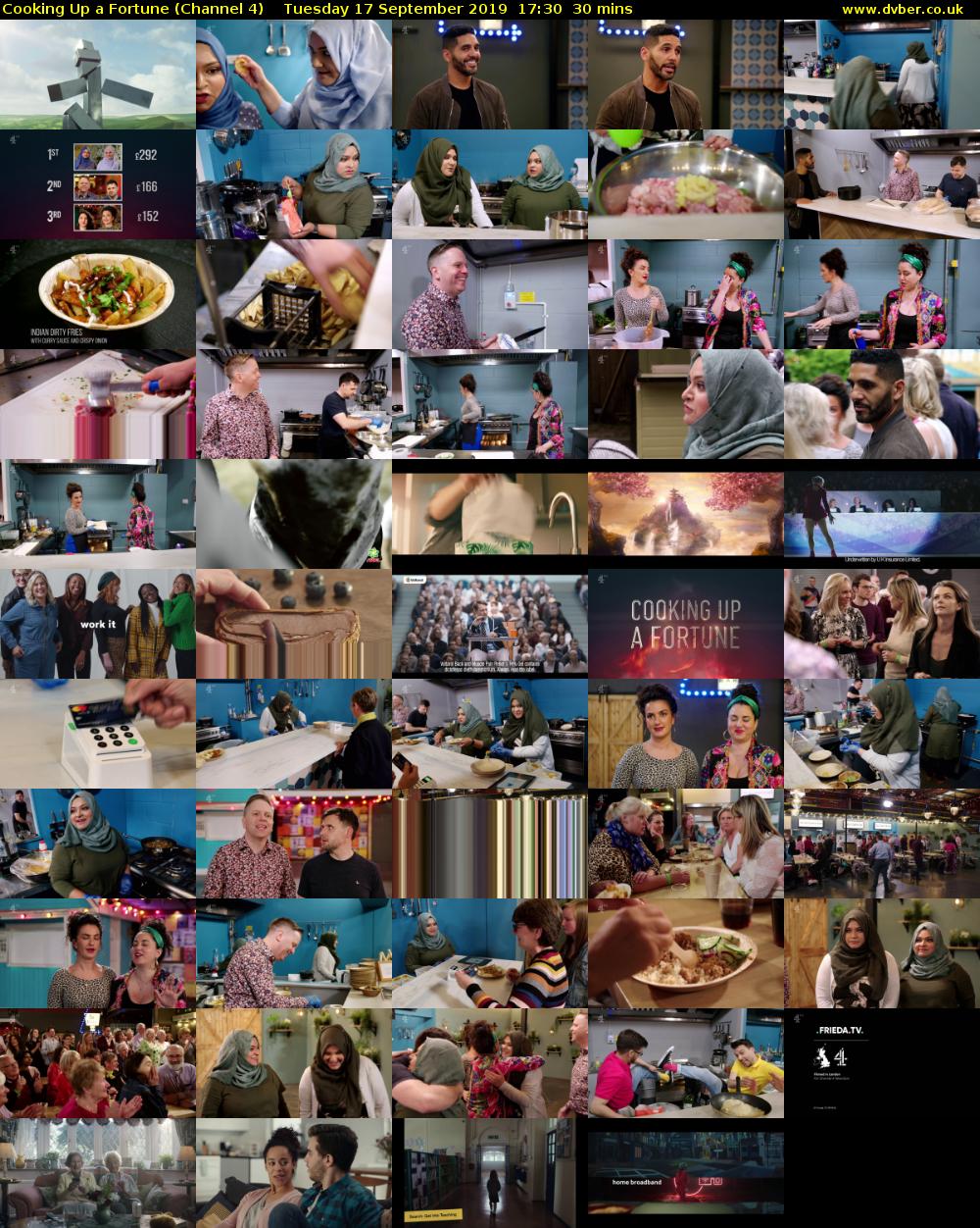 Cooking Up a Fortune (Channel 4) Tuesday 17 September 2019 17:30 - 18:00