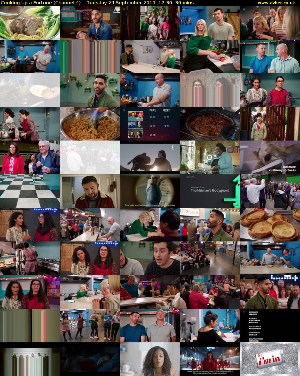 Cooking Up a Fortune (Channel 4) Tuesday 24 September 2019 17:30 - 18:00