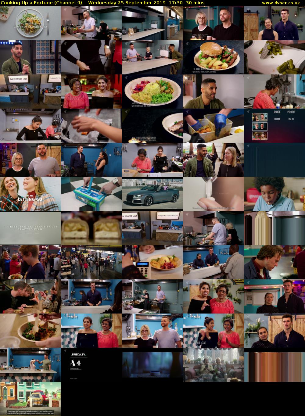 Cooking Up a Fortune (Channel 4) Wednesday 25 September 2019 17:30 - 18:00
