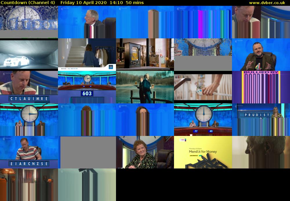 Countdown (Channel 4) Friday 10 April 2020 14:10 - 15:00