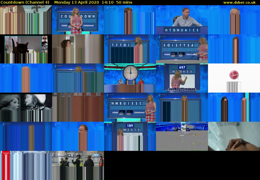 Countdown (Channel 4) Monday 13 April 2020 14:10 - 15:00