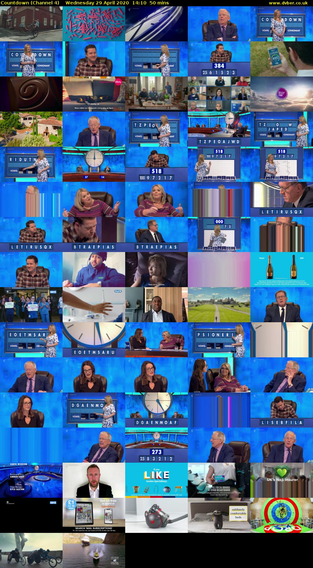 Countdown (Channel 4) Wednesday 29 April 2020 14:10 - 15:00