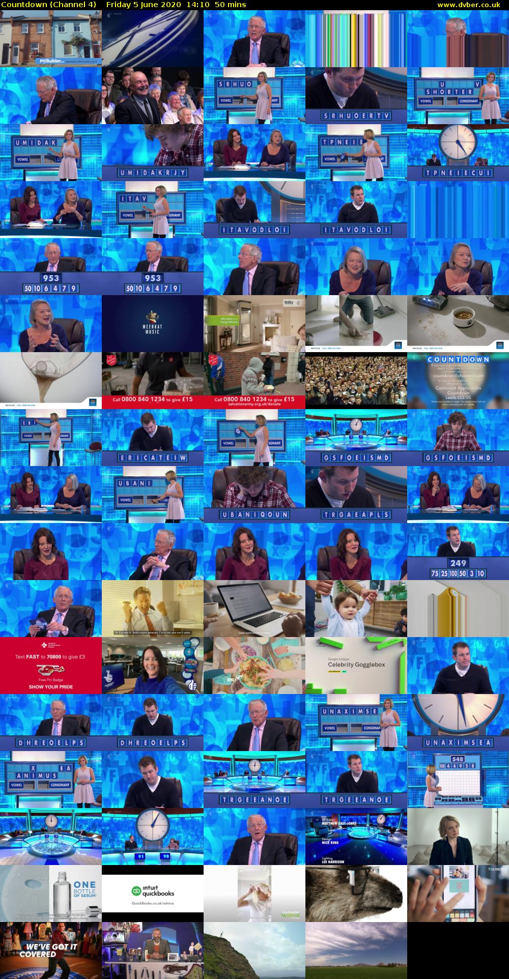 Countdown (Channel 4) Friday 5 June 2020 14:10 - 15:00