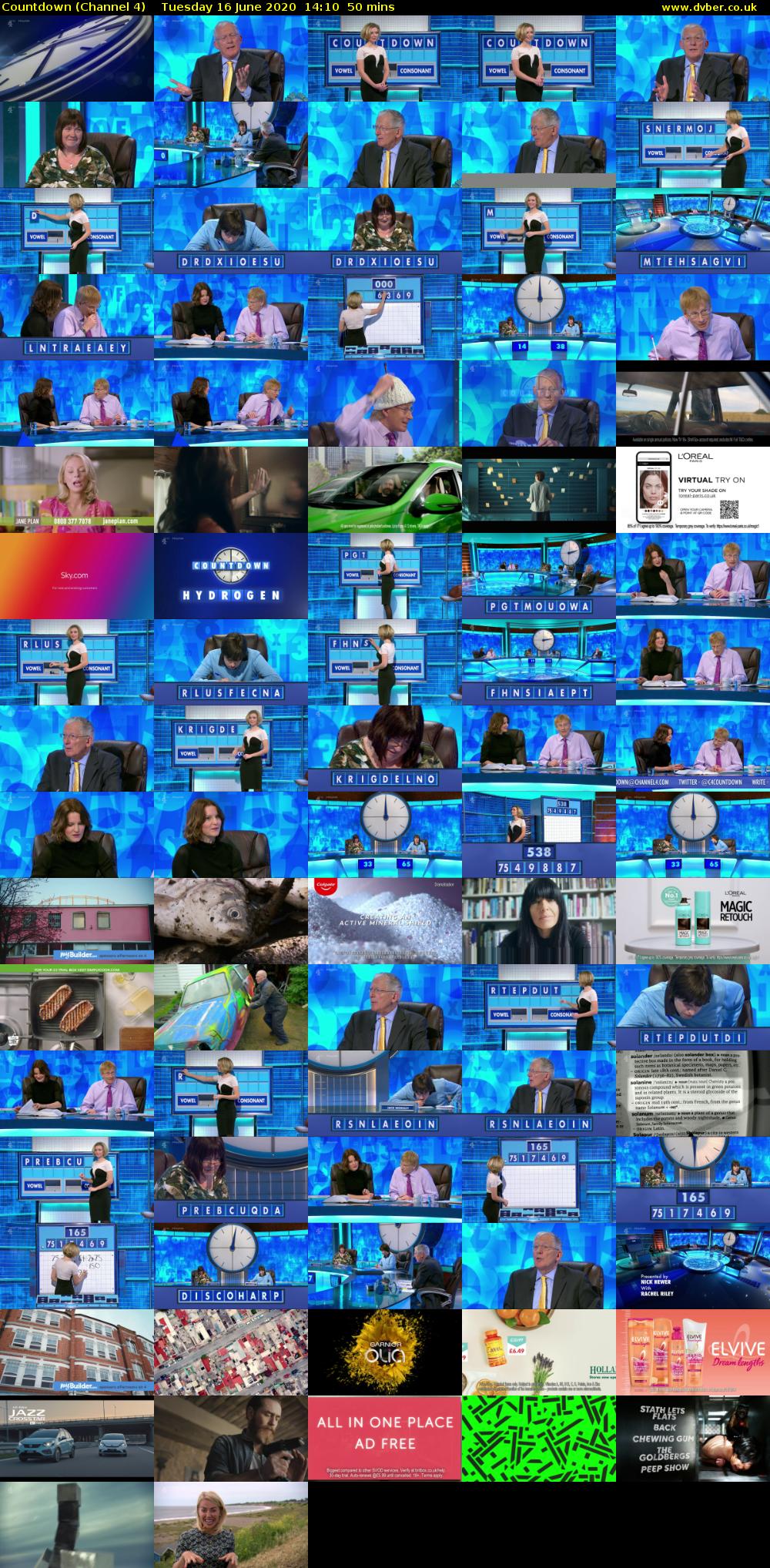 Countdown (Channel 4) Tuesday 16 June 2020 14:10 - 15:00