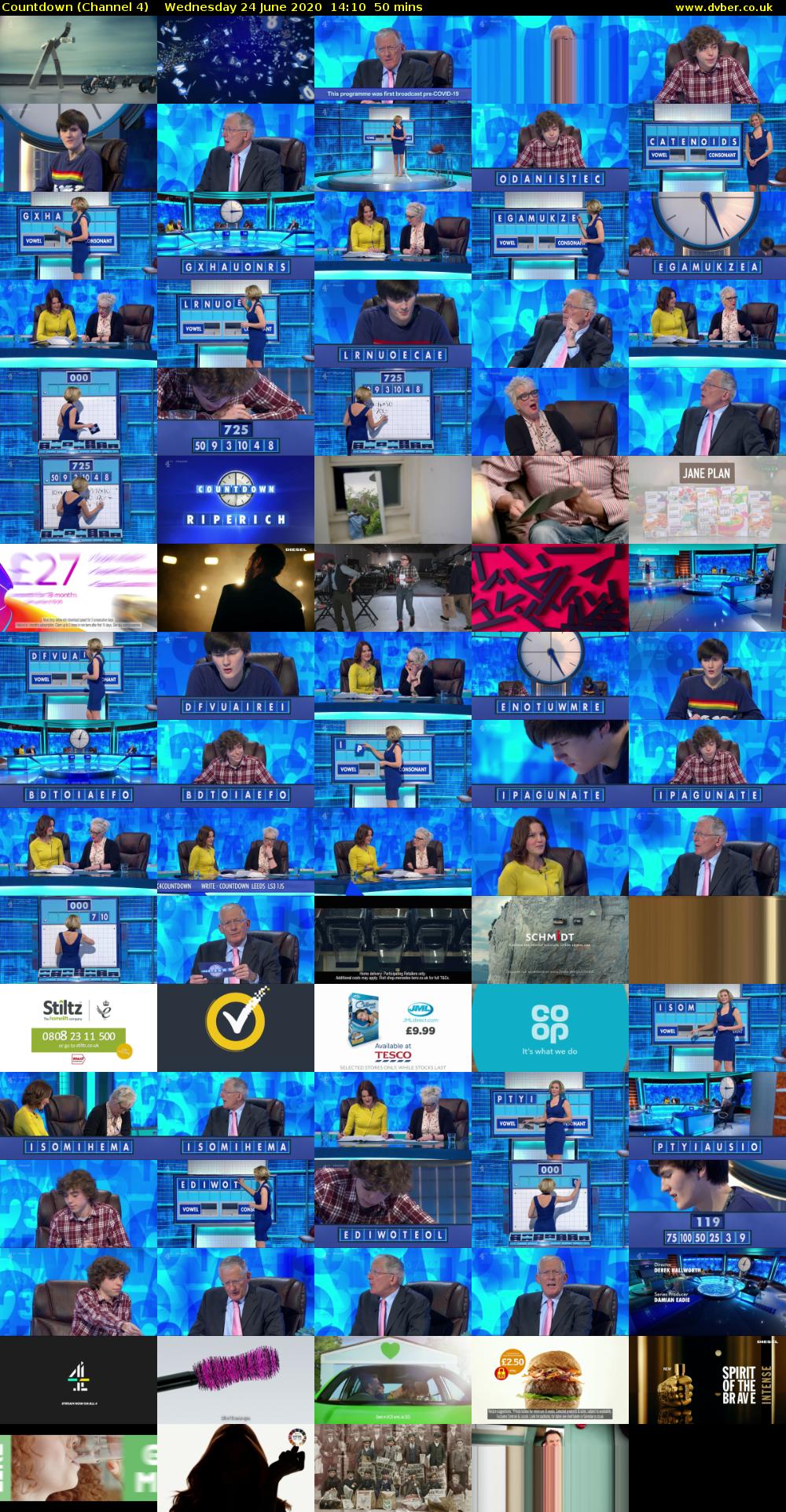 Countdown (Channel 4) Wednesday 24 June 2020 14:10 - 15:00
