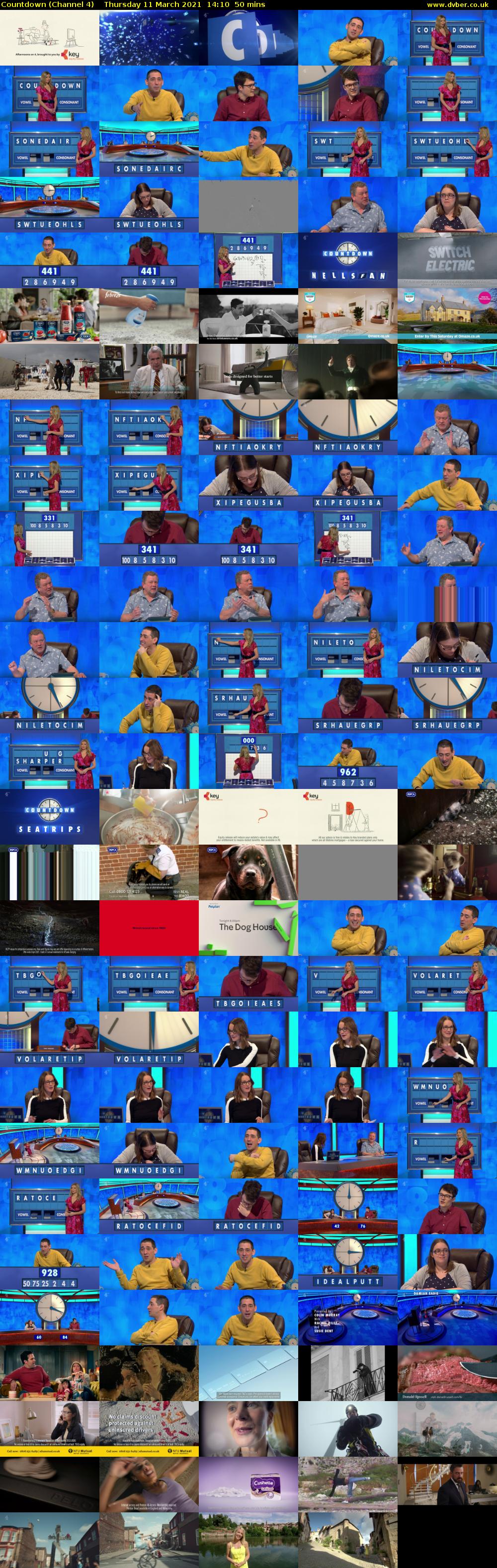 Countdown (Channel 4) Thursday 11 March 2021 14:10 - 15:00