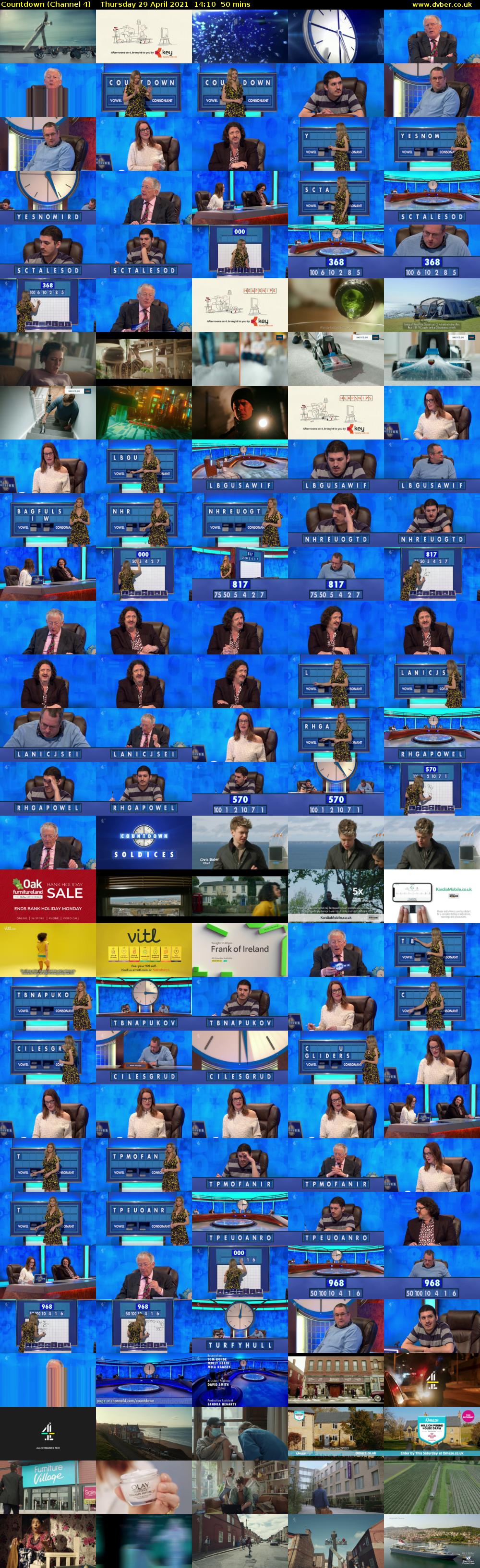 Countdown (Channel 4) Thursday 29 April 2021 14:10 - 15:00