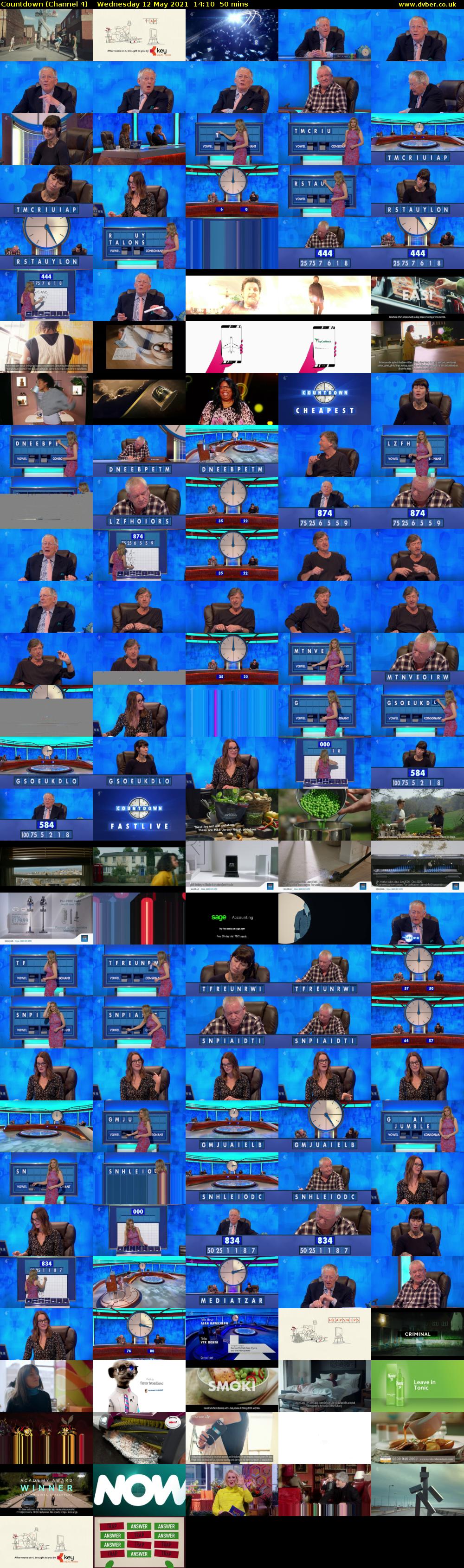 Countdown (Channel 4) Wednesday 12 May 2021 14:10 - 15:00