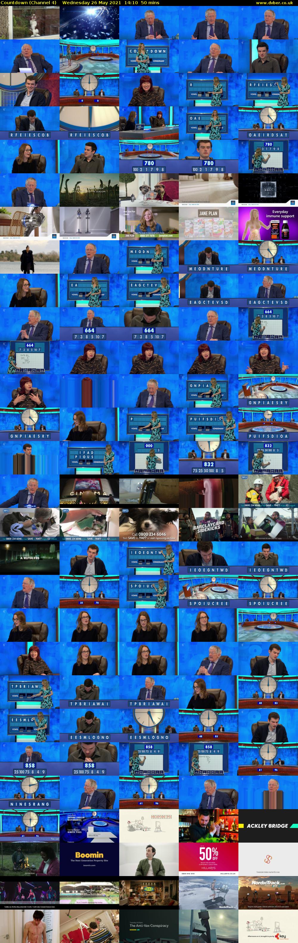 Countdown (Channel 4) Wednesday 26 May 2021 14:10 - 15:00