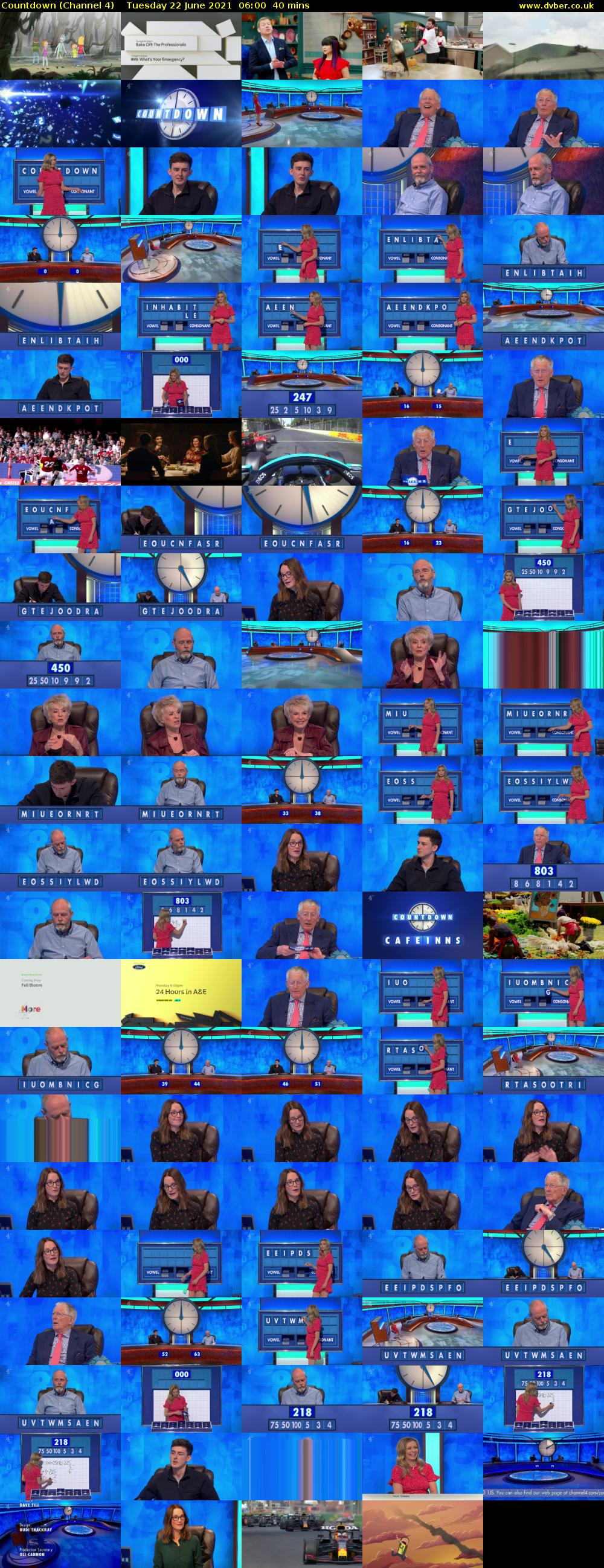 Countdown (Channel 4) Tuesday 22 June 2021 06:00 - 06:40