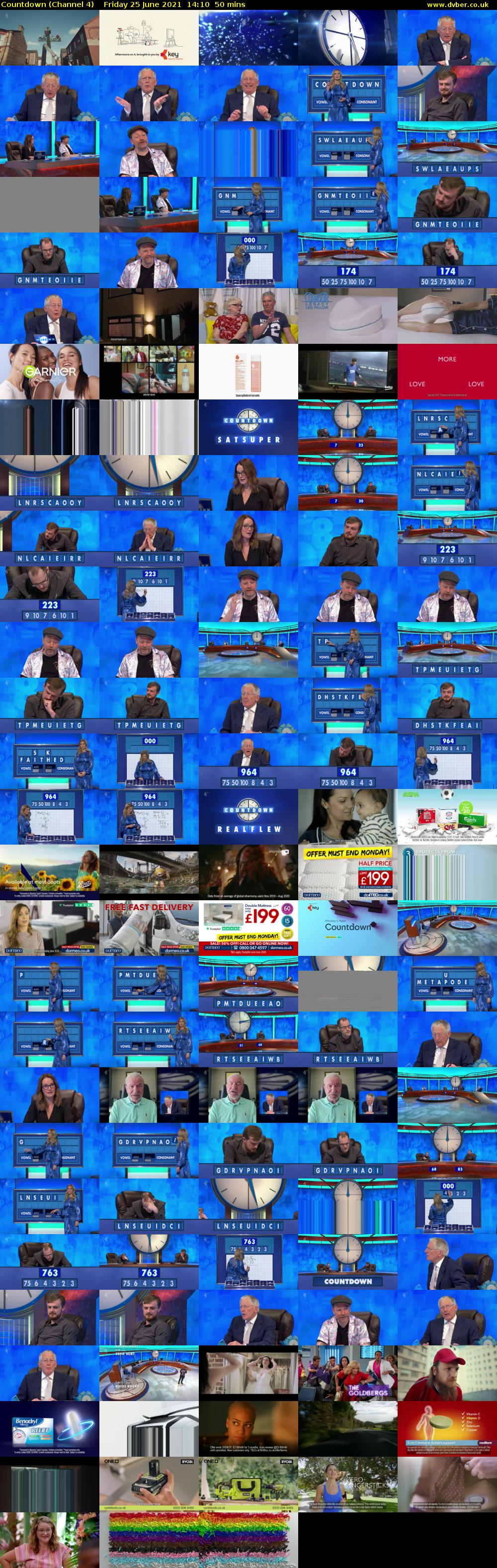 Countdown (Channel 4) Friday 25 June 2021 14:10 - 15:00