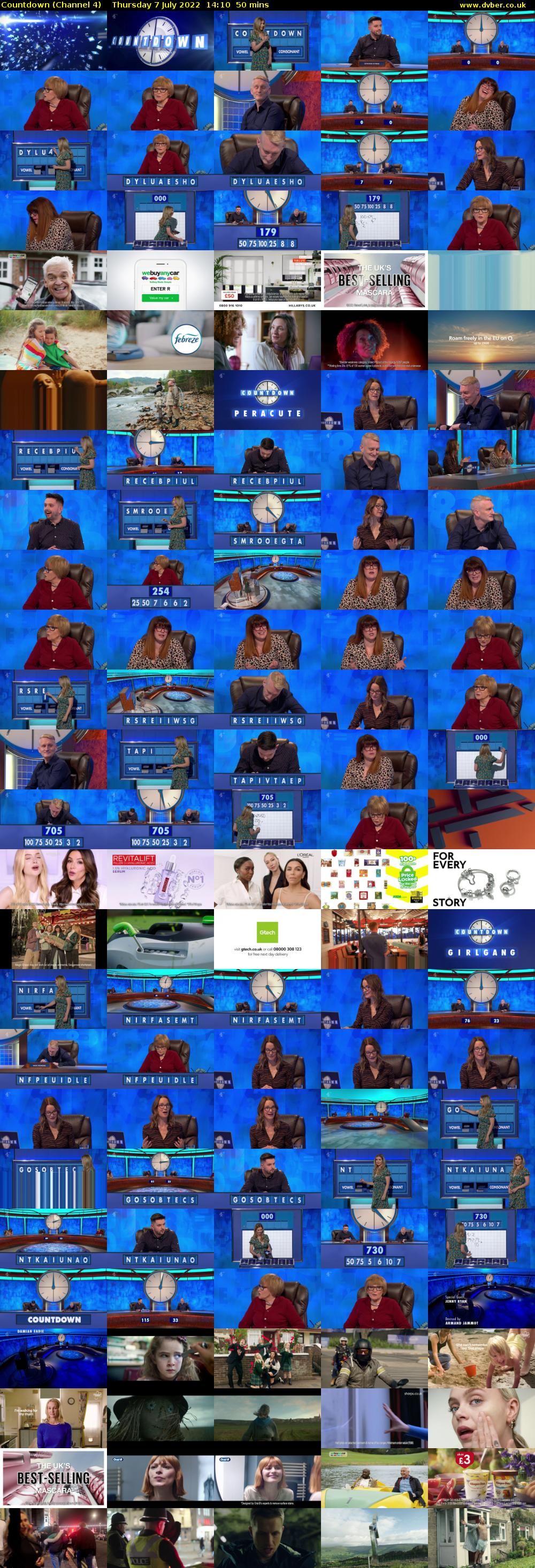 Countdown (Channel 4) Thursday 7 July 2022 14:10 - 15:00