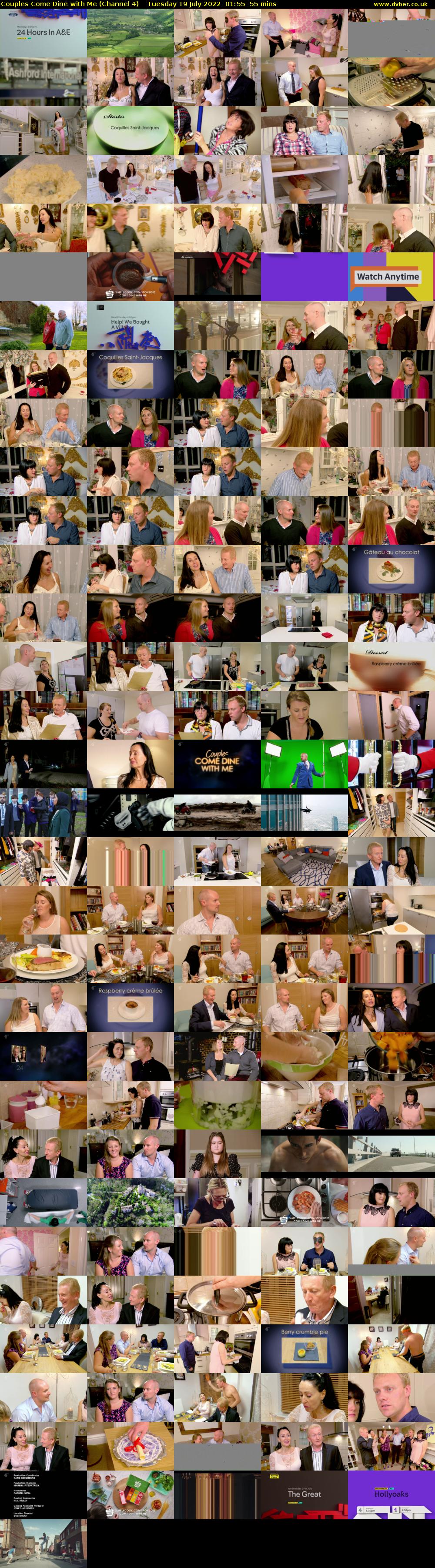 Couples Come Dine with Me (Channel 4) Tuesday 19 July 2022 01:55 - 02:50