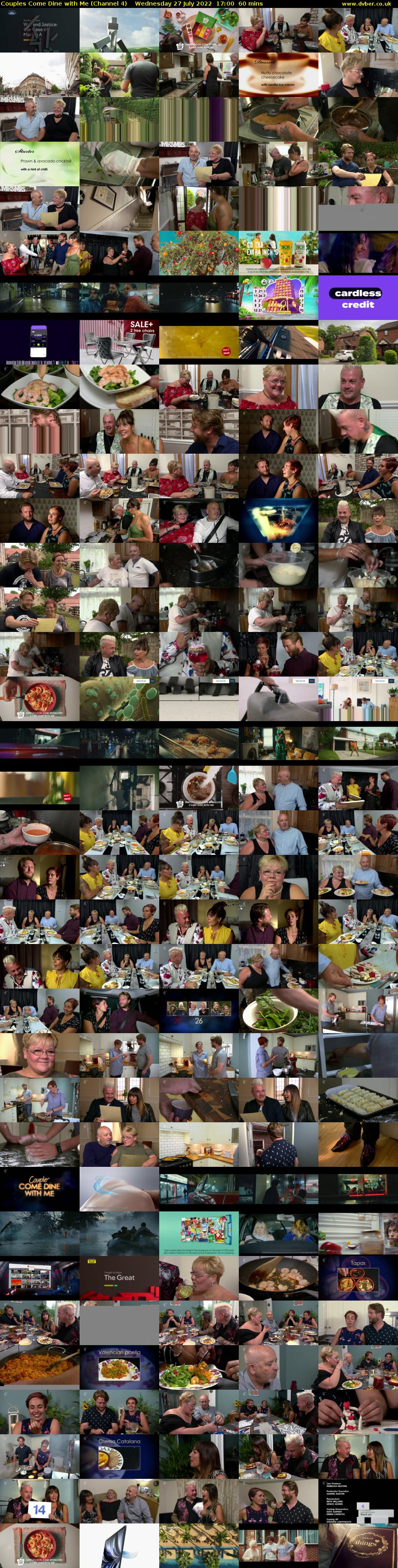 Couples Come Dine with Me (Channel 4) Wednesday 27 July 2022 17:00 - 18:00