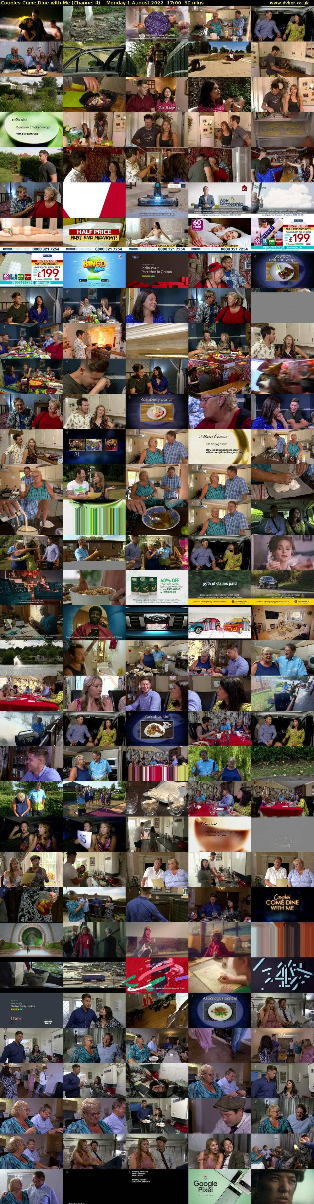 Couples Come Dine with Me (Channel 4) Monday 1 August 2022 17:00 - 18:00
