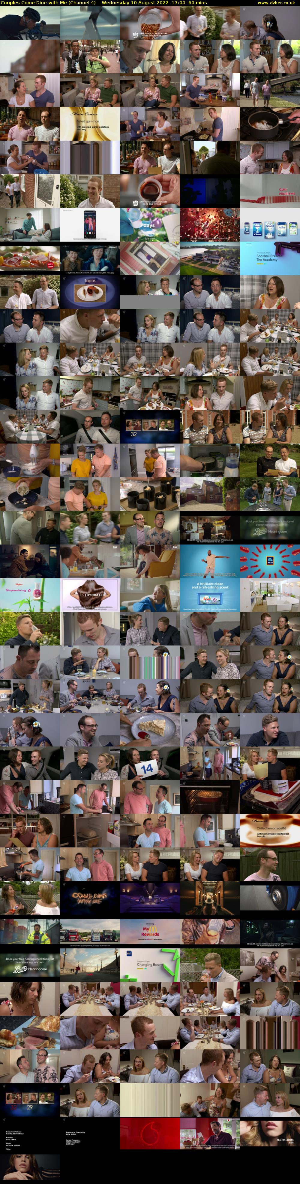Couples Come Dine with Me (Channel 4) Wednesday 10 August 2022 17:00 - 18:00