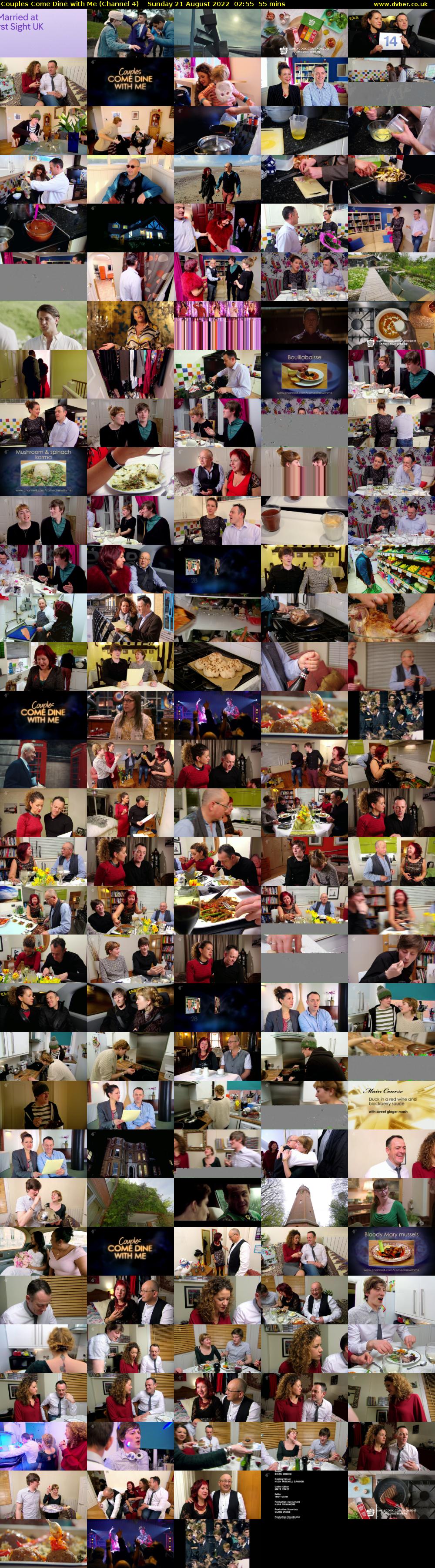 Couples Come Dine with Me (Channel 4) Sunday 21 August 2022 02:55 - 03:50