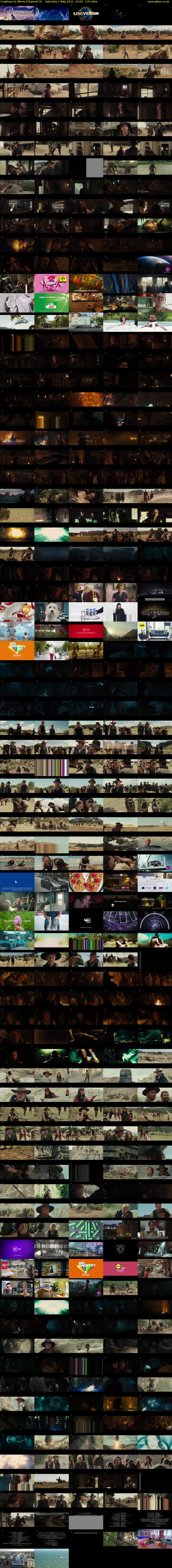 Cowboys & Aliens (Channel 4) Saturday 1 May 2021 23:05 - 01:20
