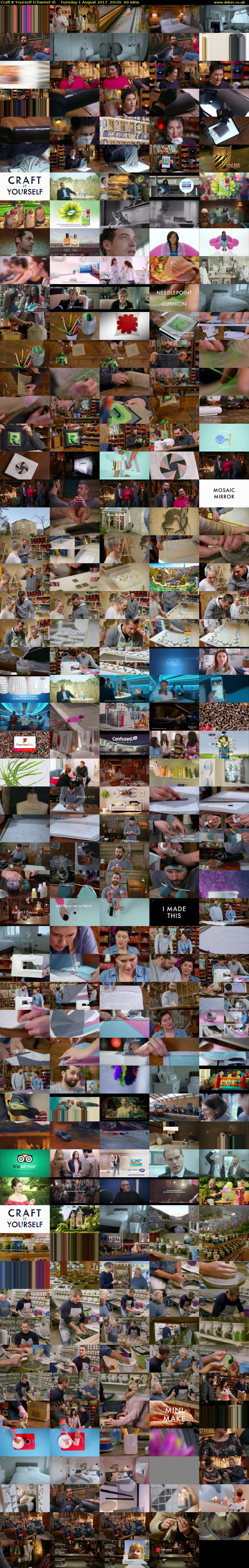 Craft It Yourself (Channel 4) Tuesday 1 August 2017 20:00 - 21:00