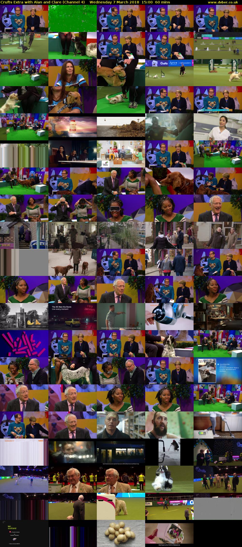 Crufts Extra with Alan and Clare (Channel 4) Wednesday 7 March 2018 15:00 - 16:00