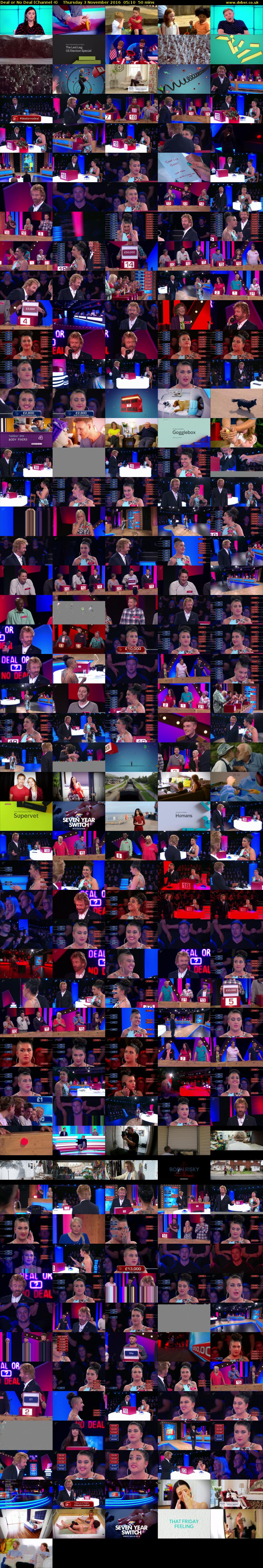 Deal or No Deal (Channel 4) Thursday 3 November 2016 05:10 - 06:00