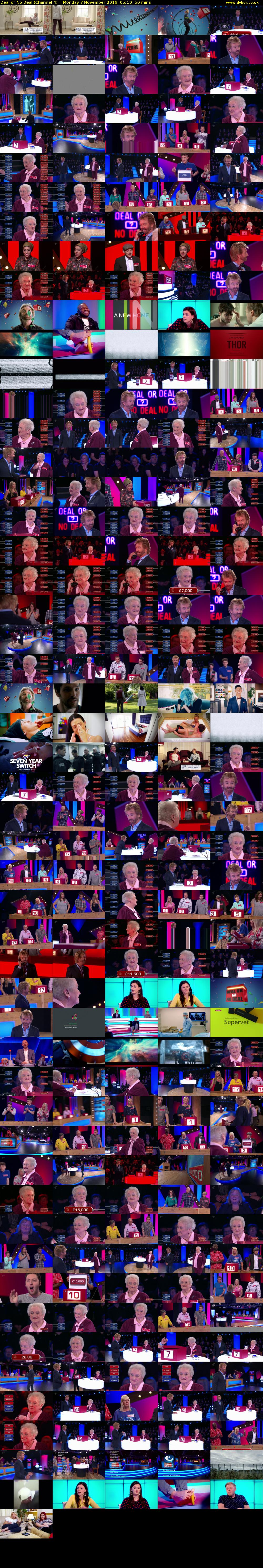 Deal or No Deal (Channel 4) Monday 7 November 2016 05:10 - 06:00
