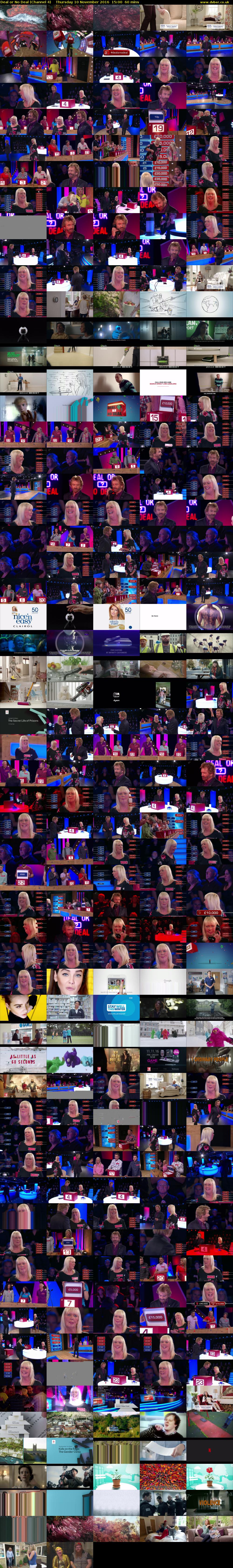 Deal or No Deal (Channel 4) Thursday 10 November 2016 15:00 - 16:00