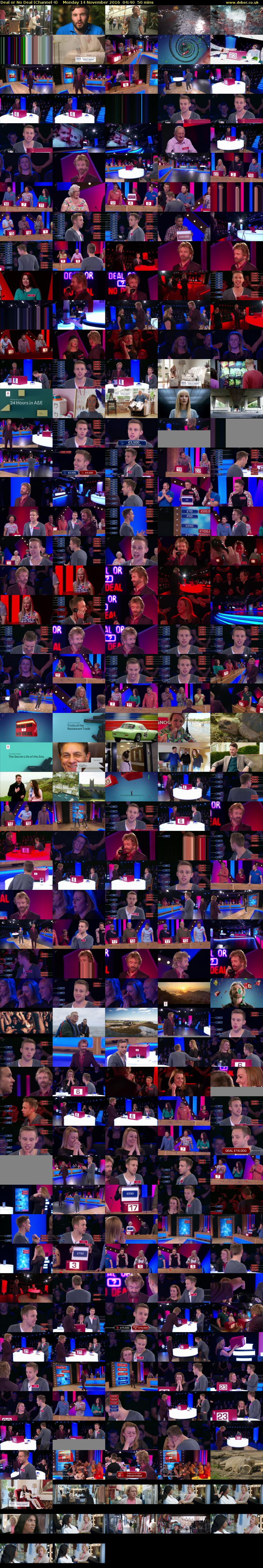 Deal or No Deal (Channel 4) Monday 14 November 2016 04:40 - 05:30
