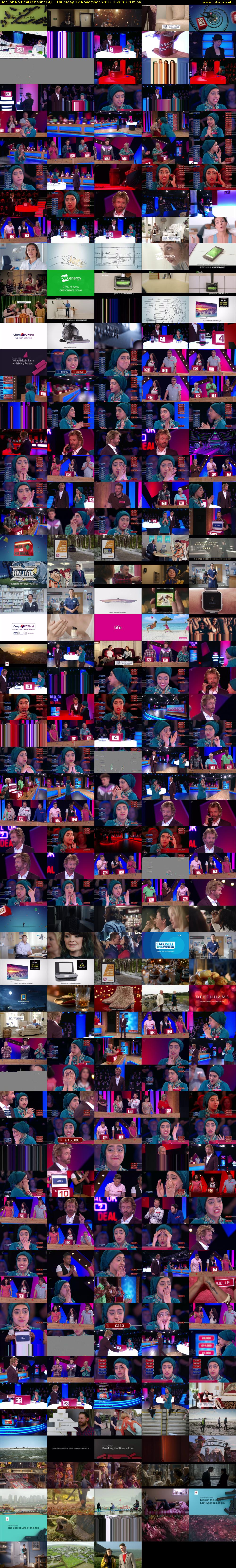 Deal or No Deal (Channel 4) Thursday 17 November 2016 15:00 - 16:00