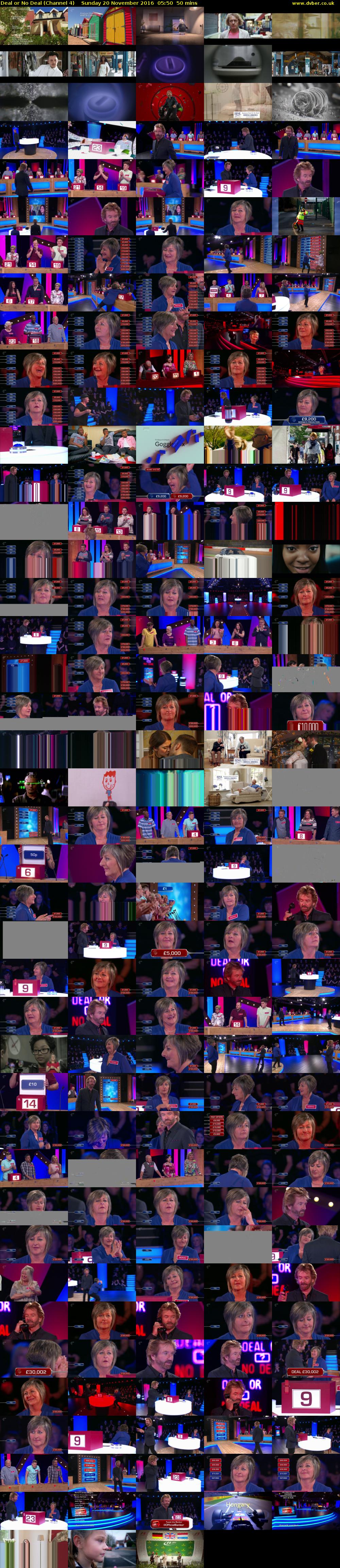 Deal or No Deal (Channel 4) Sunday 20 November 2016 05:50 - 06:40
