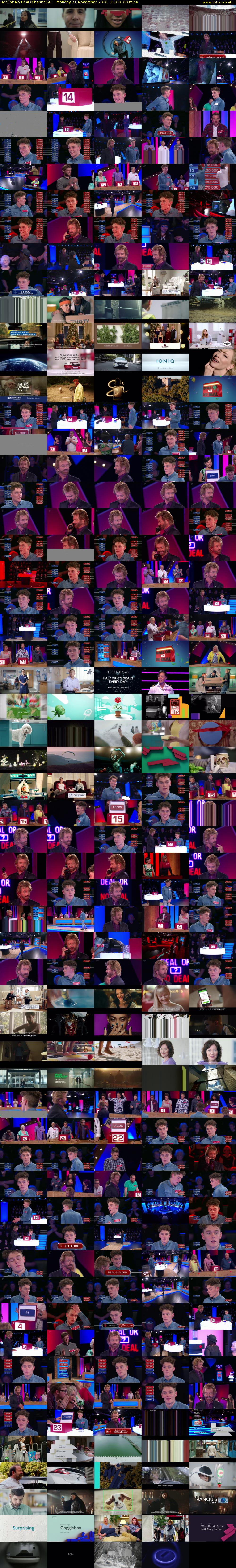 Deal or No Deal (Channel 4) Monday 21 November 2016 15:00 - 16:00
