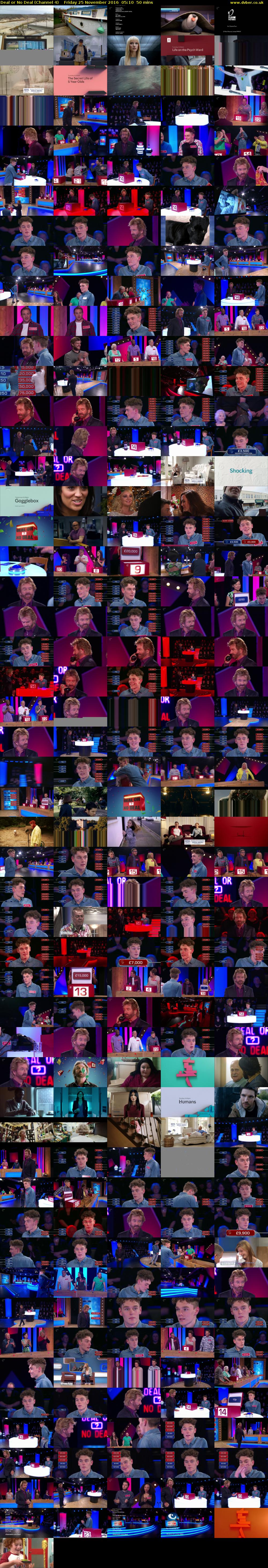 Deal or No Deal (Channel 4) Friday 25 November 2016 05:10 - 06:00